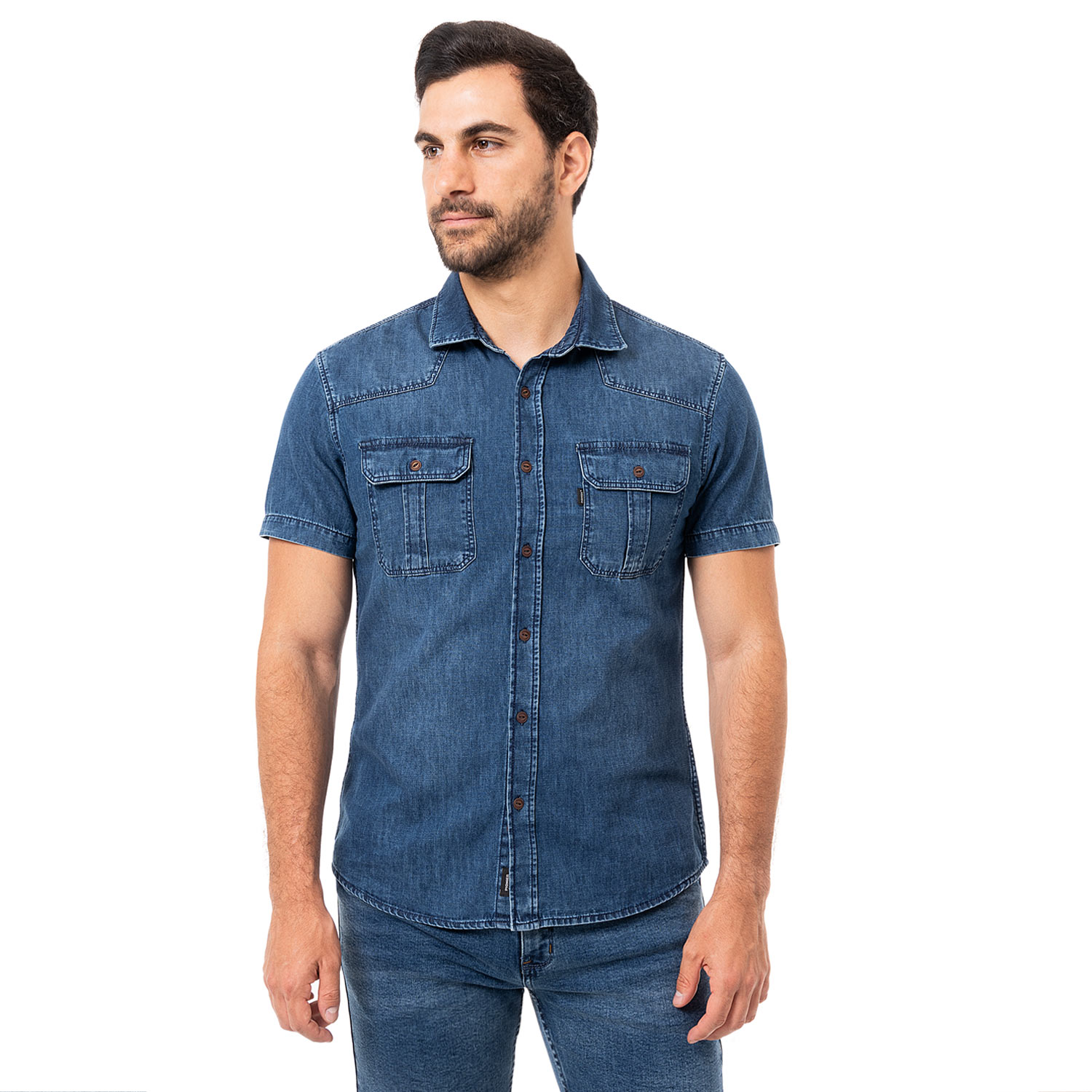 CAMISETA HOMBRE BASICA PREMIUM BEIGE – MECANICO JEANS