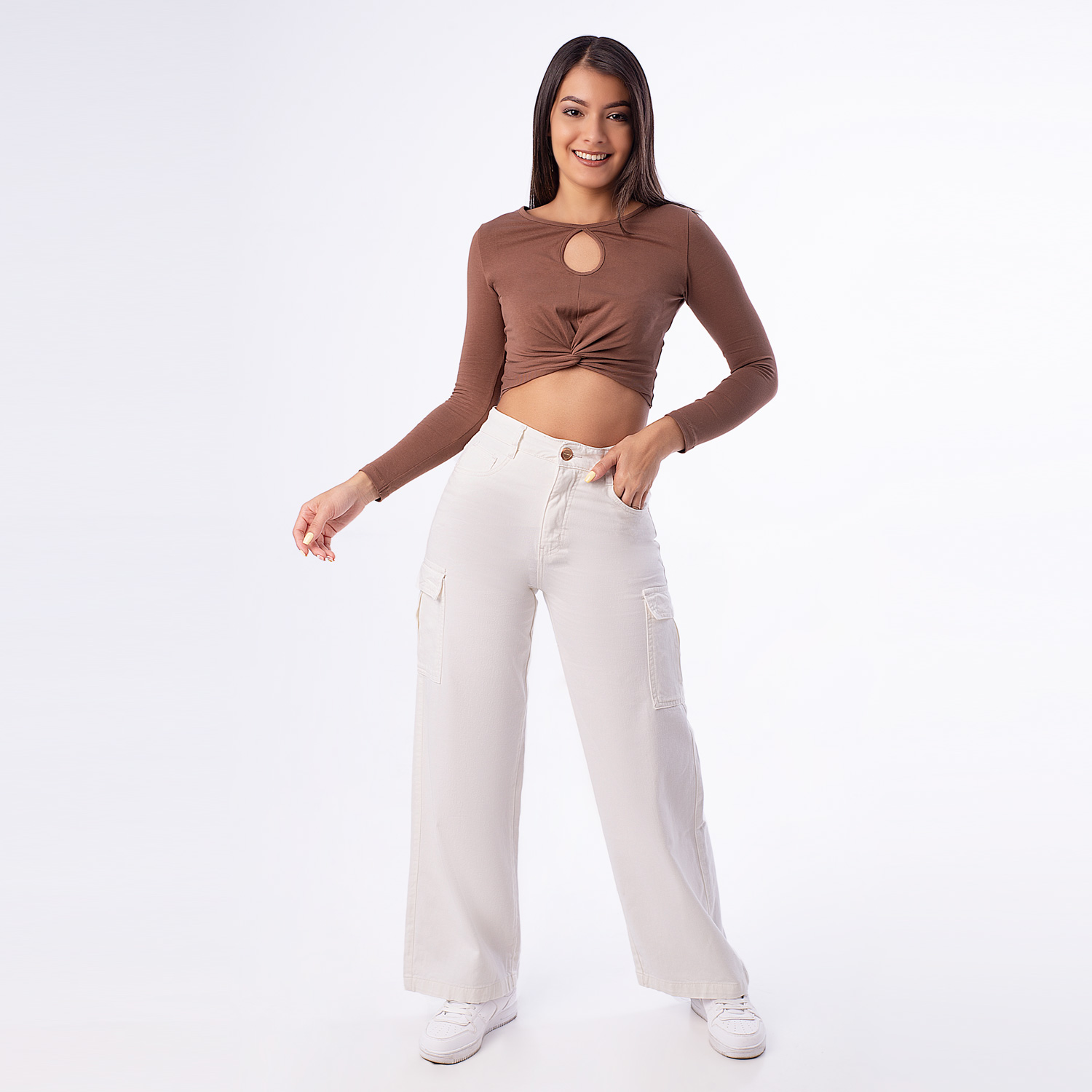 Pantalones cargo 3x1 para Mujer