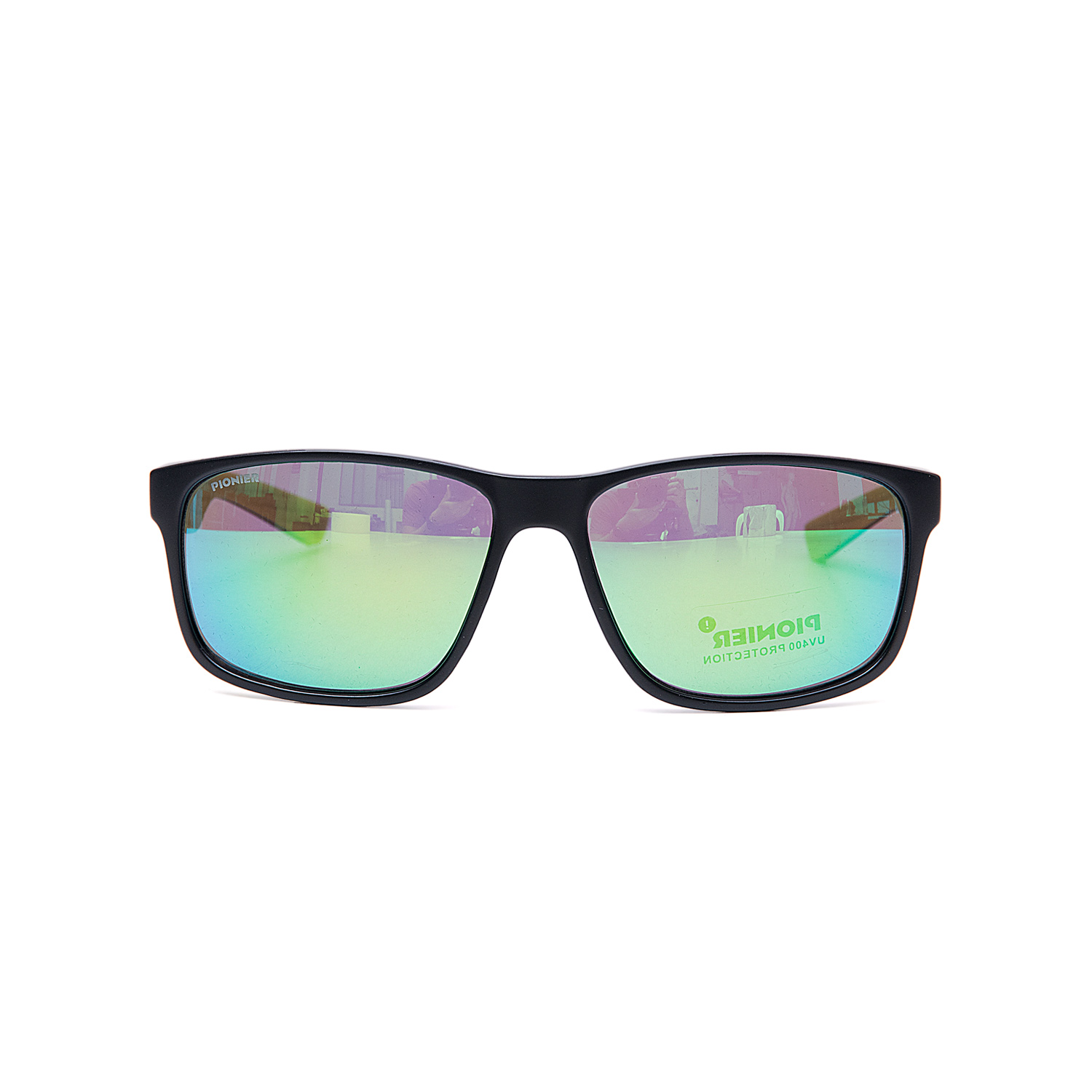 Sunglasses Polycarbonate Uv400 Pnr Swot Blackgreen Neon Pionier 