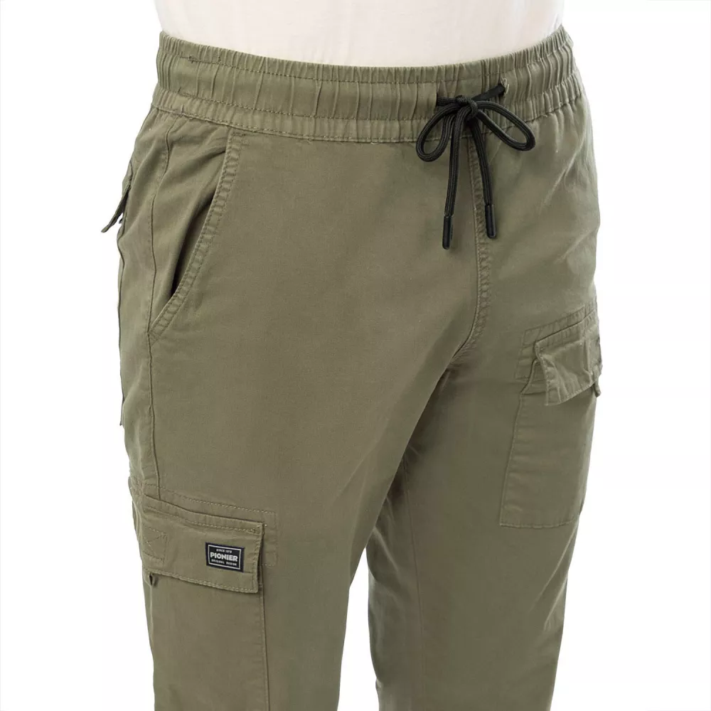 Pantalon Cargo Twill Color (Straight) Yium Drill V. Militar | Pionier